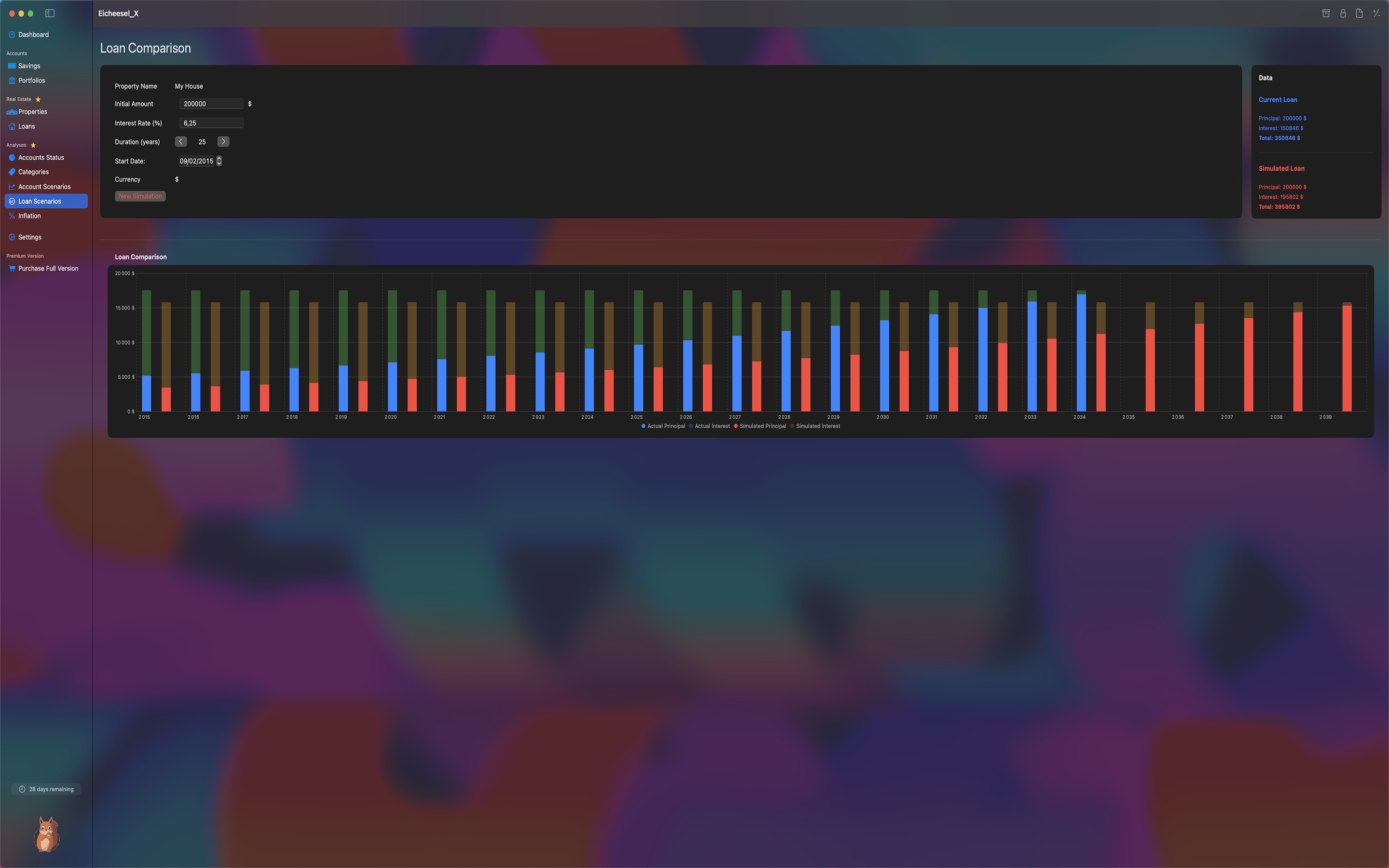 Stock Portfolio Screenshot